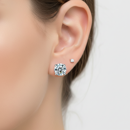 Moderne Zirkonia-Ohrringe - GlitzRing 