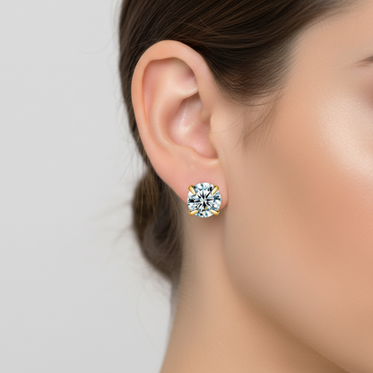 Moderne Zirkonia-Ohrringe - GlitzRing 