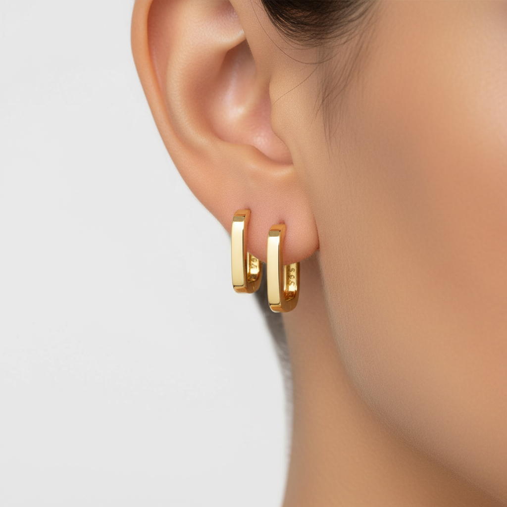 Moderne Rechteckige Ohrringe - IsabelleJewels 