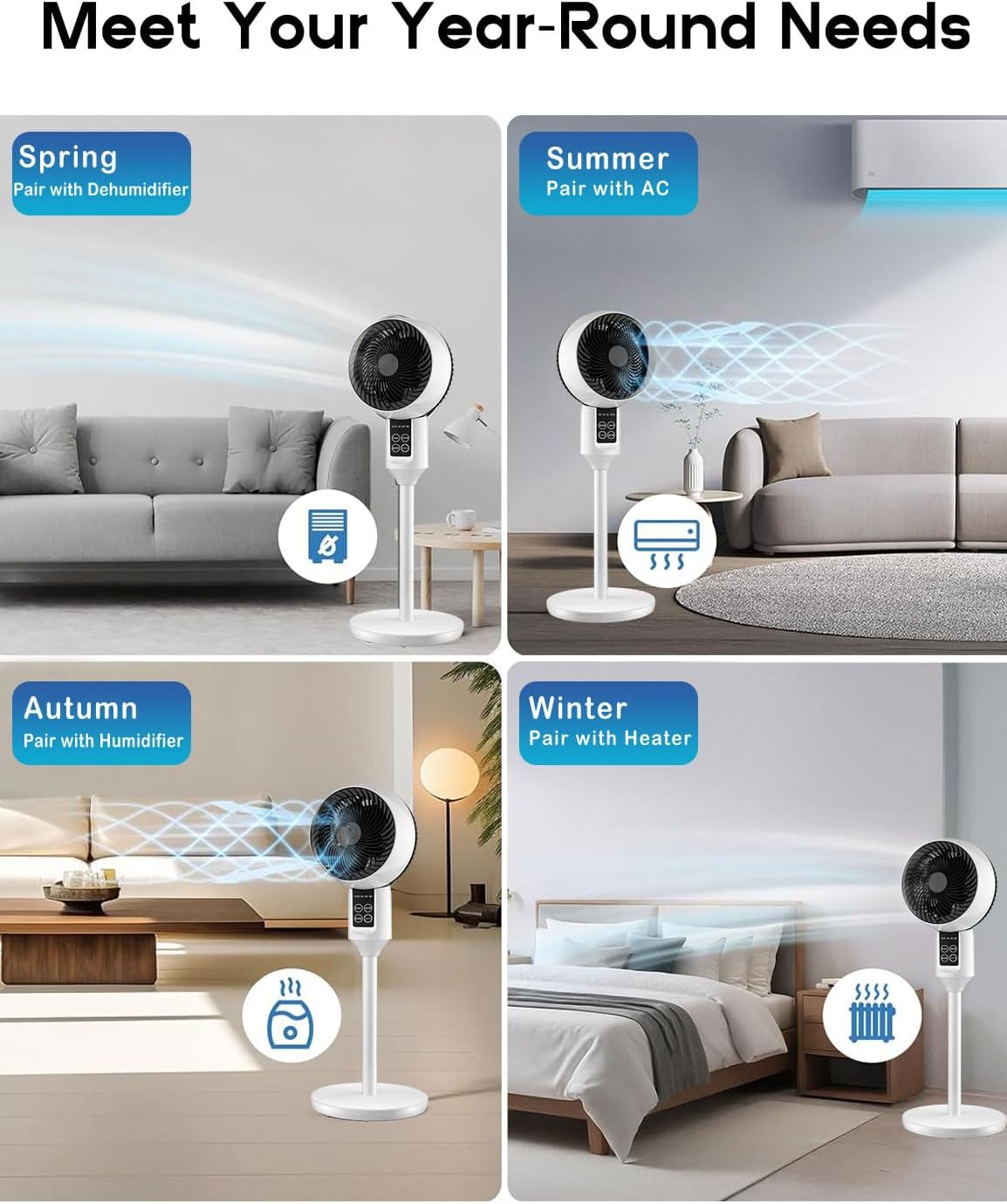 Moderner 3D-Zirkulationsventilator - Aerovibe