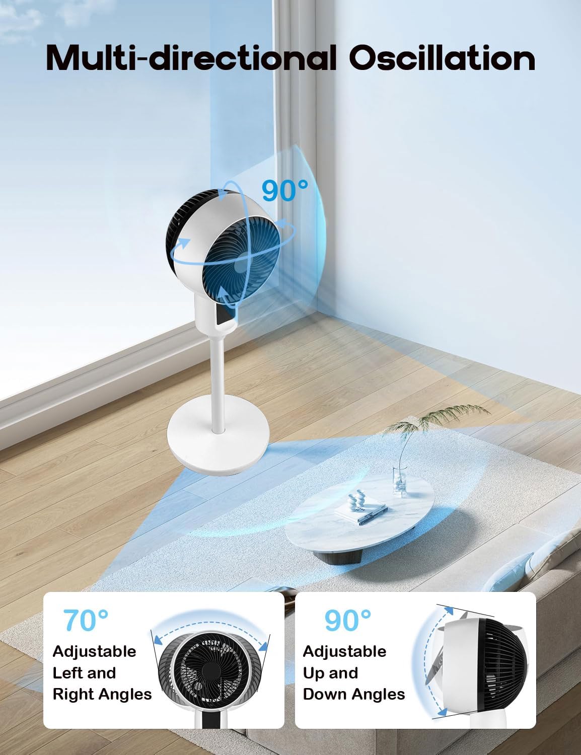 Moderner 3D-Zirkulationsventilator - Aerovibe