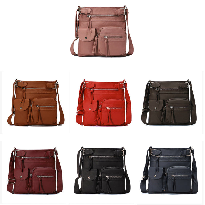 Vielseitige, modische Anti-Diebstahl-Tasche in verschiedenen Farben, ideal für Reisen.