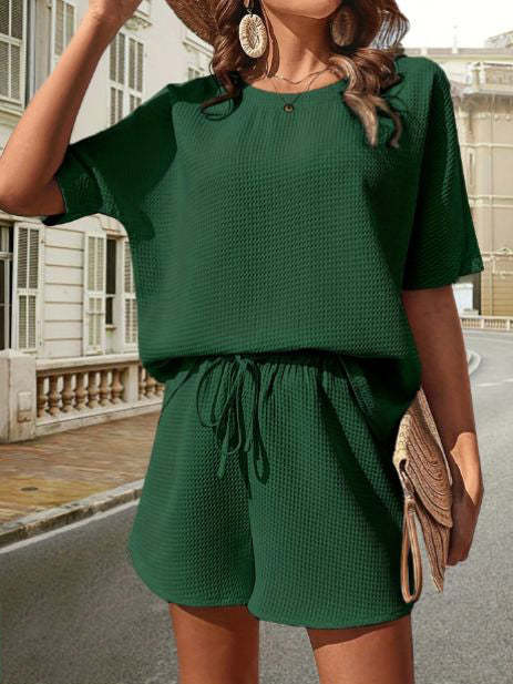 Lässiges Damen-Sommer-Set mit Top und Shorts – Ninae