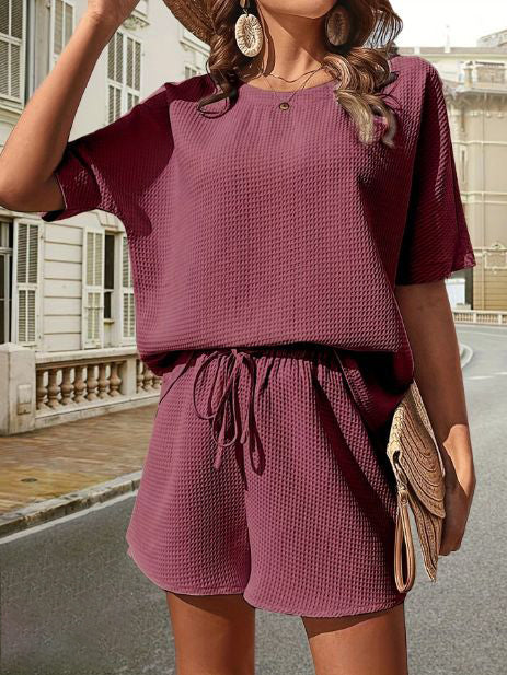 Lässiges Damen-Sommer-Set mit Top und Shorts – Ninae