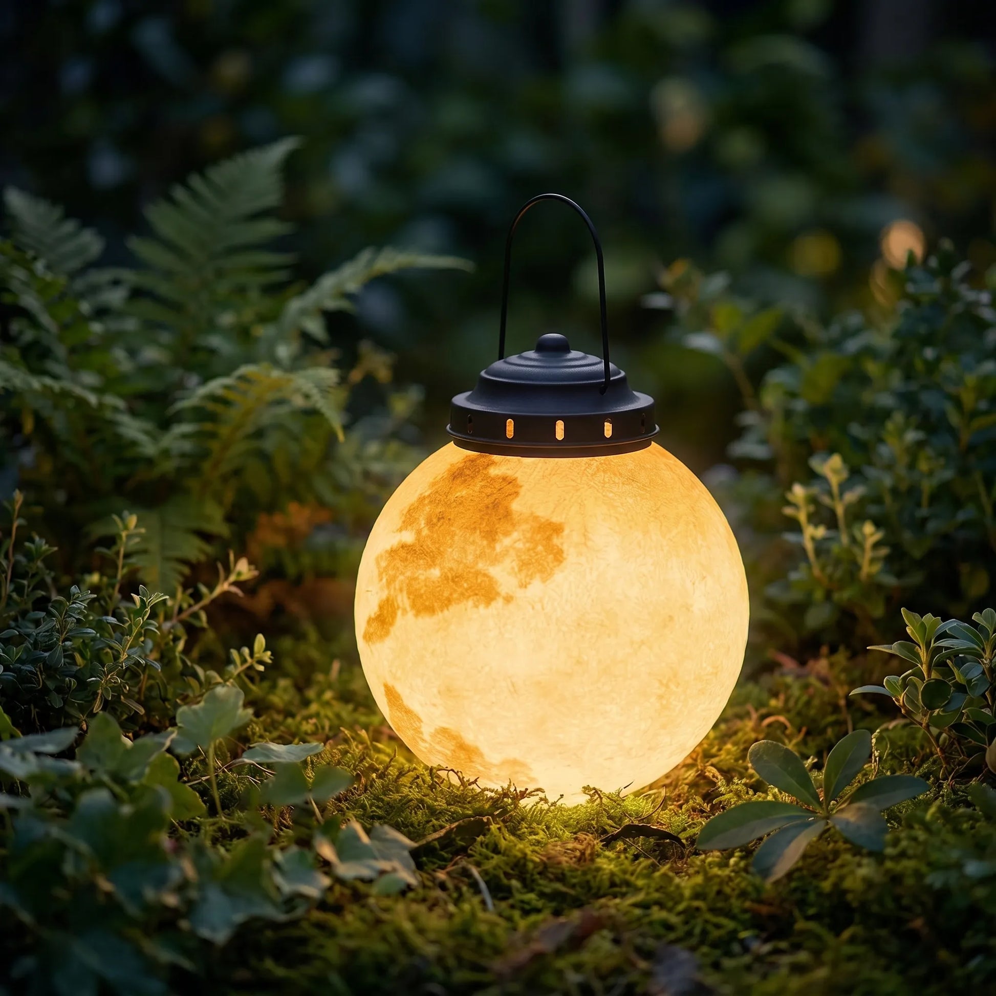 Moon Shaped Garden Lantern -  Lunalum