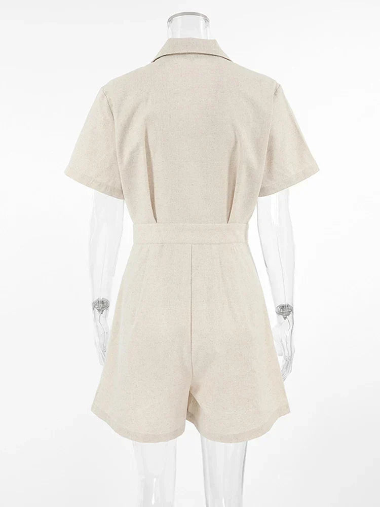 Sommer-Overall mit kurzen Ärmeln – Maelis
