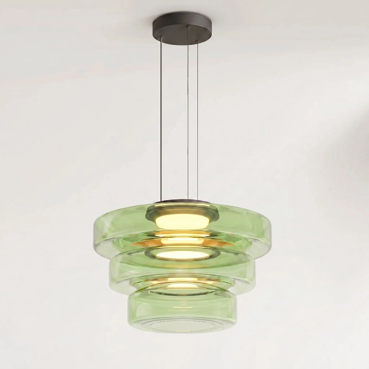 Multi-Tier Tinted Glass Pendant Light -  Halora