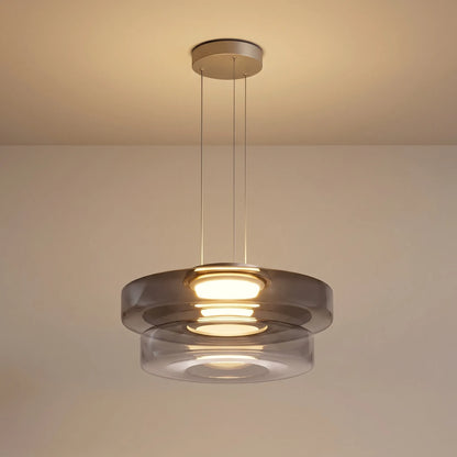 Multi-Tier Tinted Glass Pendant Light -  Halora