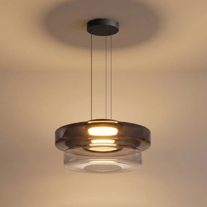 Multi-Tier Tinted Glass Pendant Light -  Halora