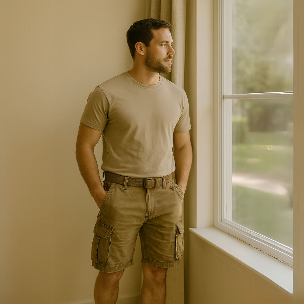 Multifunktionale Cargo-Shorts für Herren - Ethan, Sommer 2026 Edition