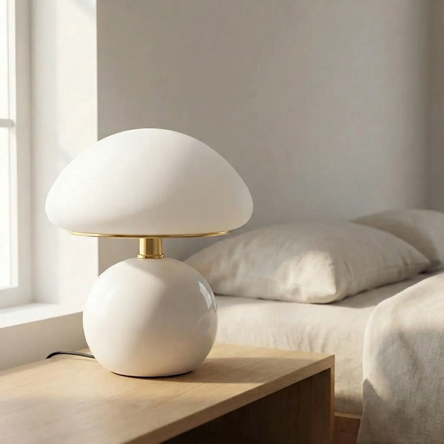 Mushroom-Shaped Ceramic Table Lamp -  Musella