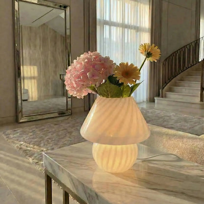 Mushroom-Style Murano Glass Table Lamp -  Mushrova