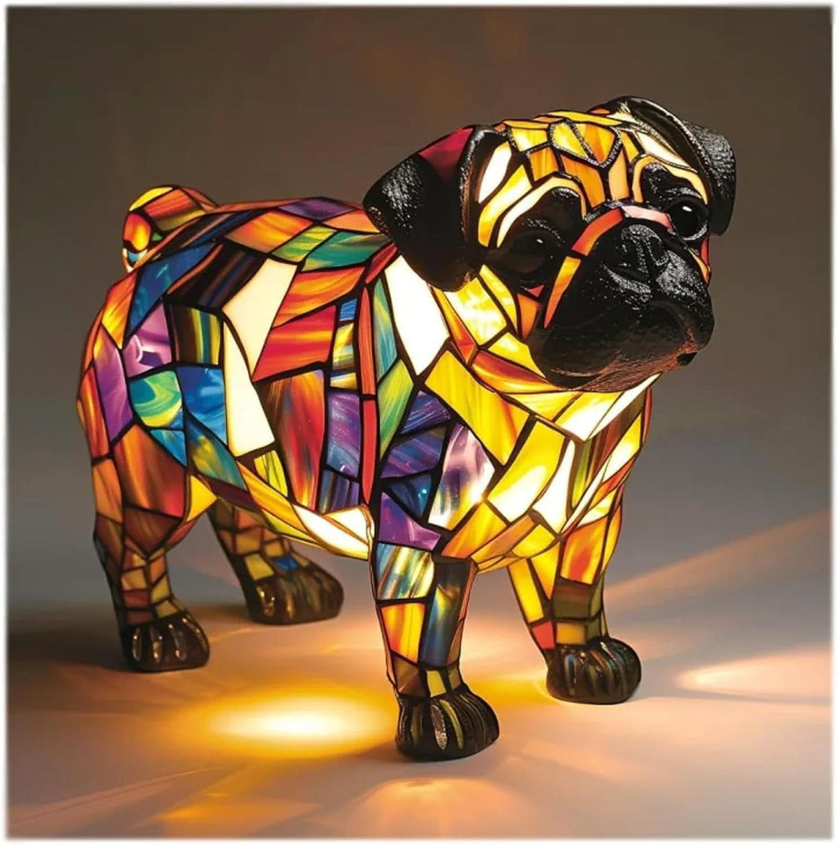 Dog Breed Night Light with Warm Glow, 6-Inch USB Powered Lamp with Inline Switch 20