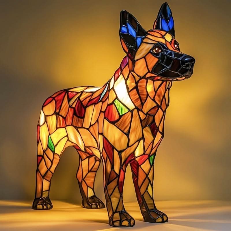 Dog Breed Night Light with Warm Glow, 6-Inch USB Powered Lamp with Inline Switch 22