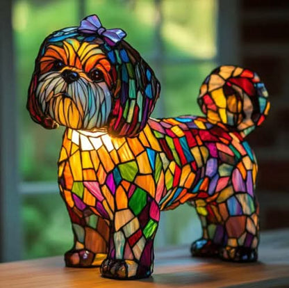 Dog Breed Night Light with Warm Glow, 6-Inch USB Powered Lamp with Inline Switch 23