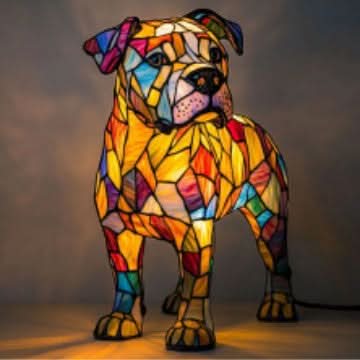 Dog Breed Night Light with Warm Glow, 6-Inch USB Powered Lamp with Inline Switch 29