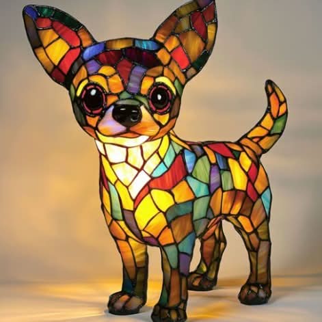 Dog Breed Night Light with Warm Glow, 6-Inch USB Powered Lamp with Inline Switch 9
