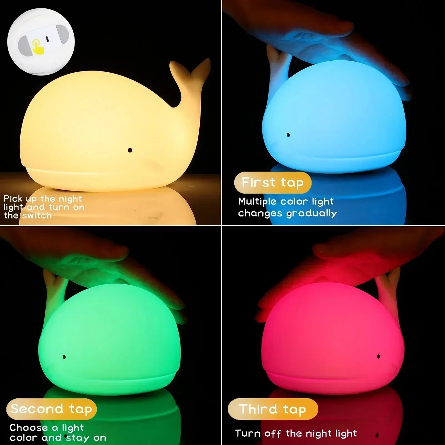 Magisch beleuchtete Walnightslampe – Luma | Sanftes Licht für Kinder