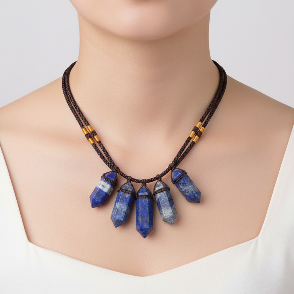 Natürliche Kristallkette - CrystalLyra 