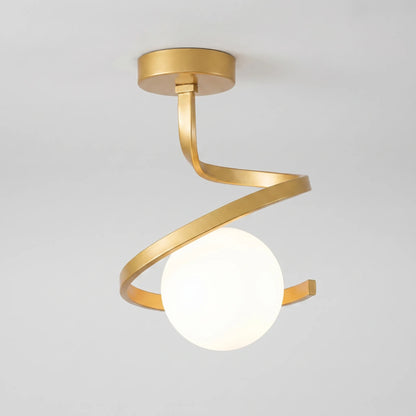 Nordic-Style Spiral Ceiling Lamp -  Spiralux