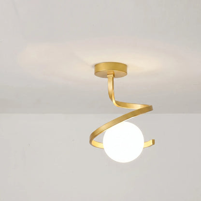 Nordic-Style Spiral Ceiling Lamp -  Spiralux