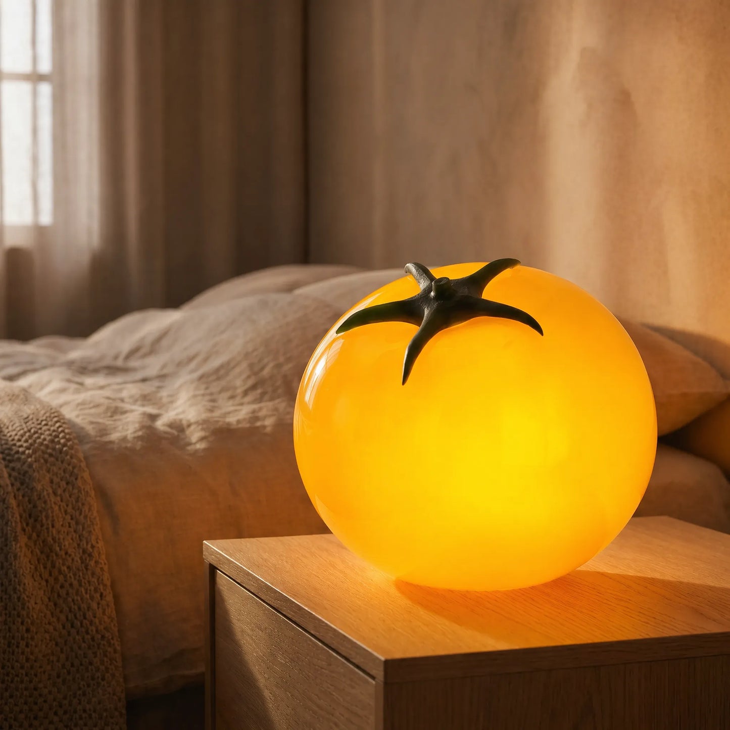 Novelty Tomato-Shaped LED Table Lamp -  Tomatino