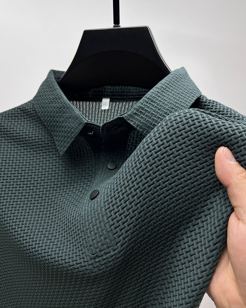 Atmungsaktives Herren Poloshirt mit Mesh-Details & Slim Fit – Milan