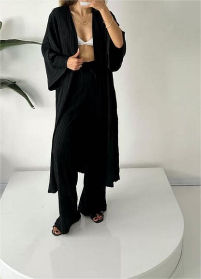 Zweiteiliges Relax-Set mit Weste und Hose – Alizéa