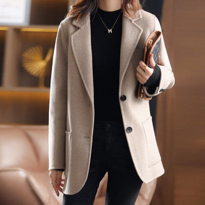 Damen Tweed Herbst- und Winterjacke – Aurelia