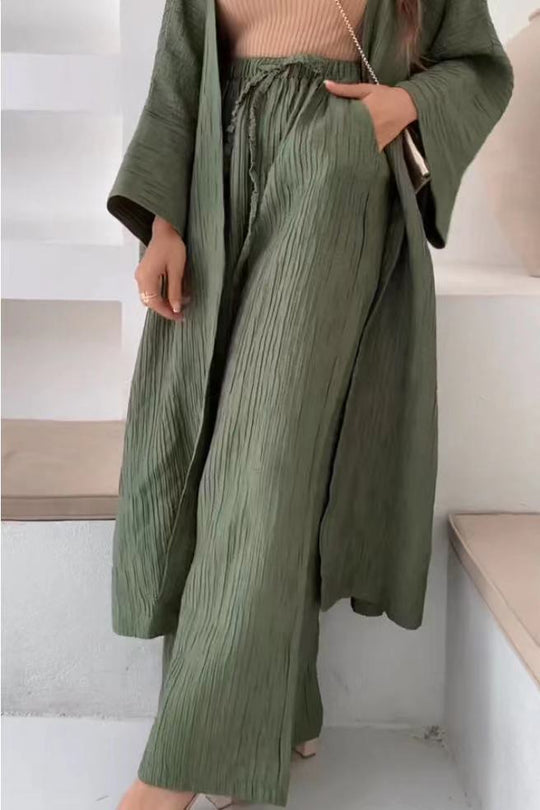 Zweiteiliges Relax-Set mit Weste und Hose – Alizéa
