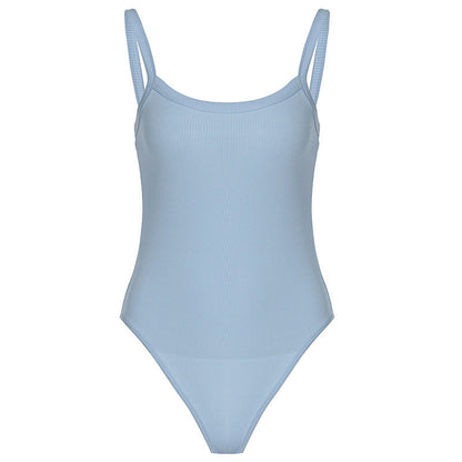 Rippstrukturiertes Damen bodysuit  mit figurbetontem Schnitt – Nea