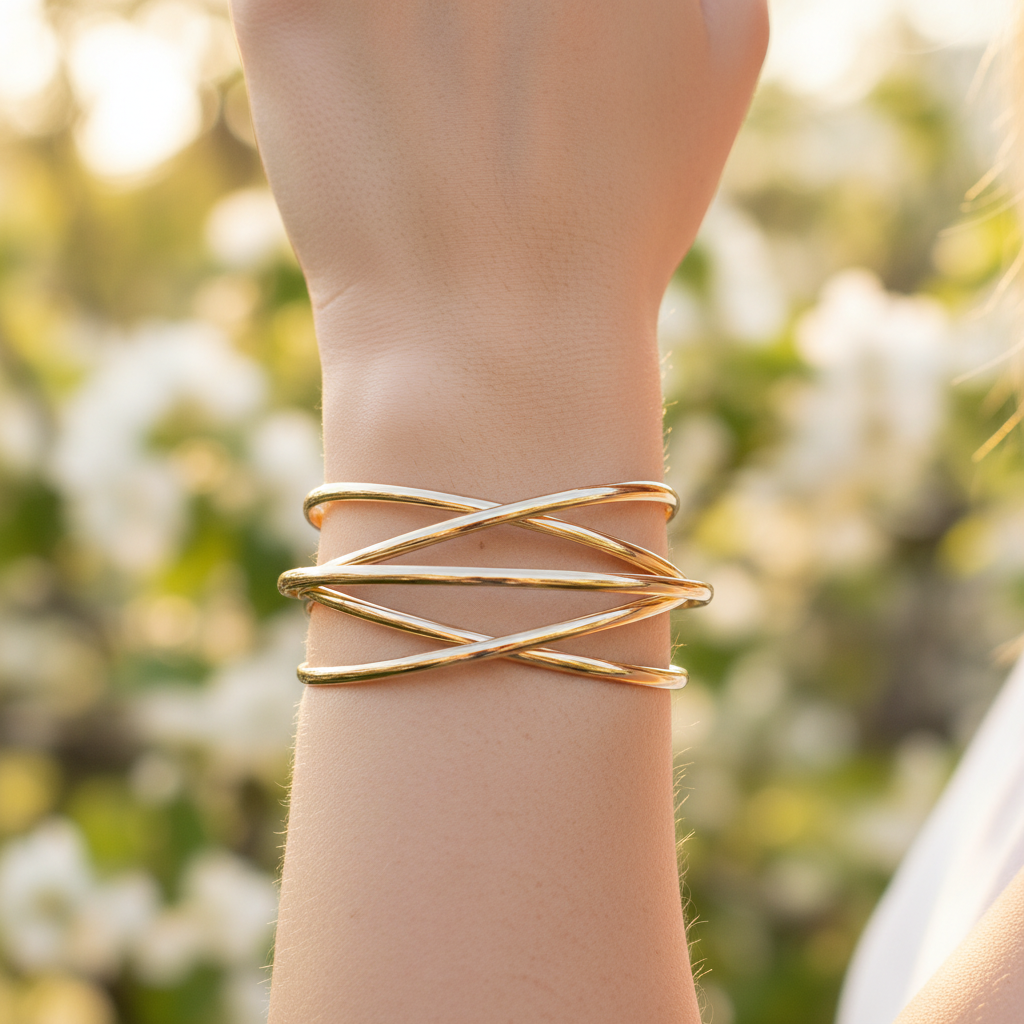 Offenes Armreif-Design - ShineCurve 