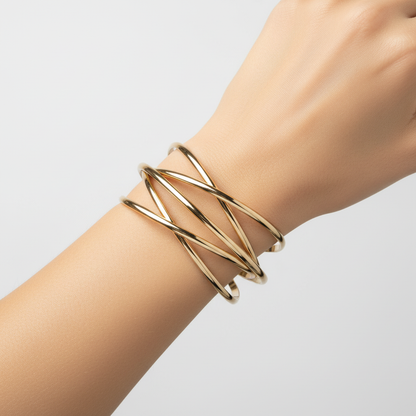 Offenes Armreif-Design - ShineCurve 