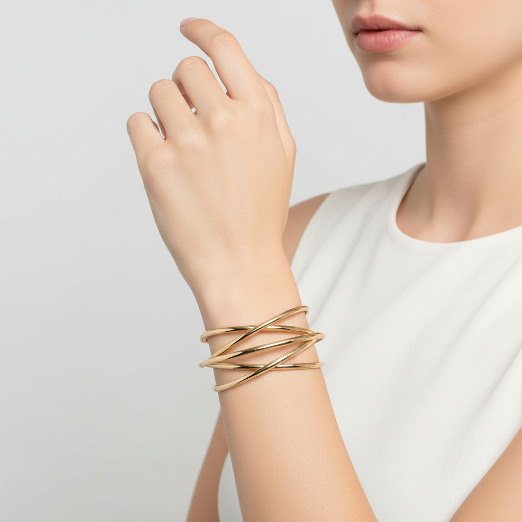 Offenes Armreif-Design - ShineCurve 