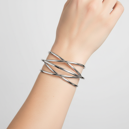 Offenes Armreif-Design - ShineCurve 