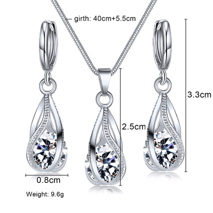 Ohrringe Und Halskette - SparkleJewelry 