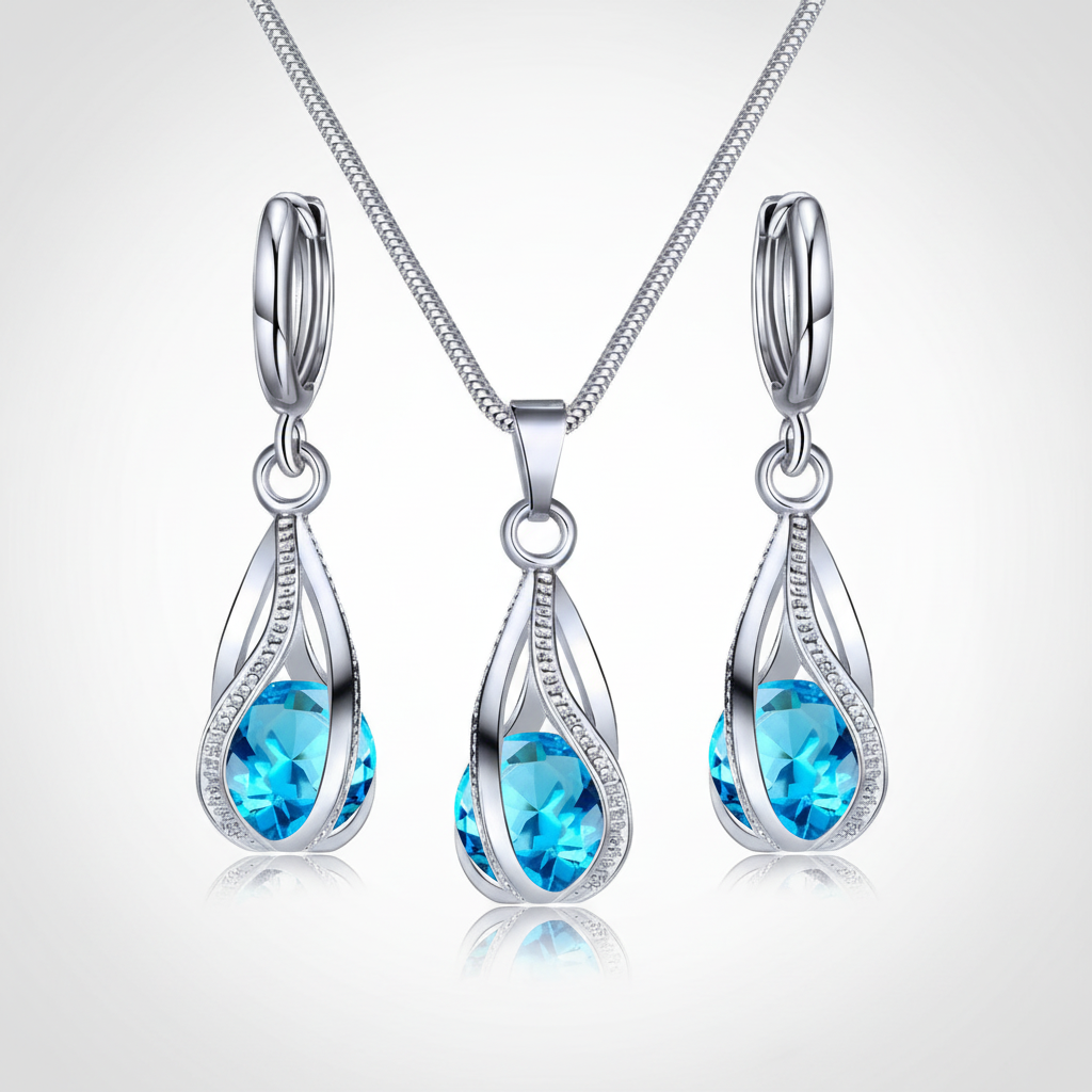 Ohrringe Und Halskette - SparkleJewelry 