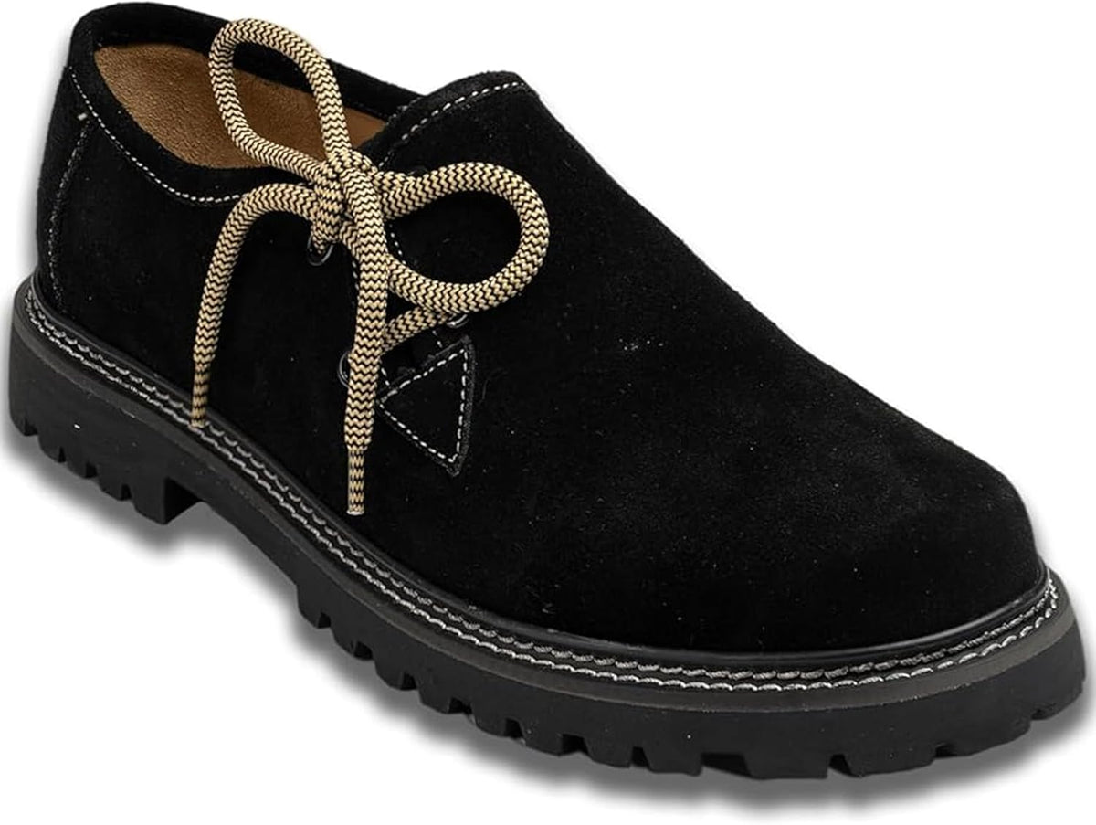 Original Haferlschuhe Aus Wildleder – Schlichtes Trachtenfest