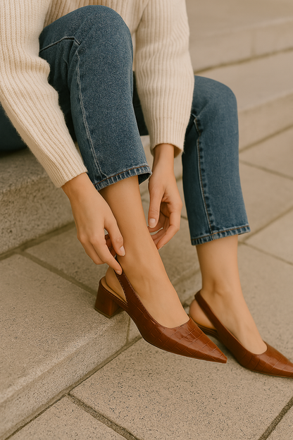Lara Signature Pumps – Croco-Look mit Fußwohl-Garantie