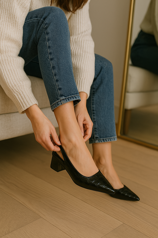 Lara Signature Pumps – Croco-Look mit Fußwohl-Garantie