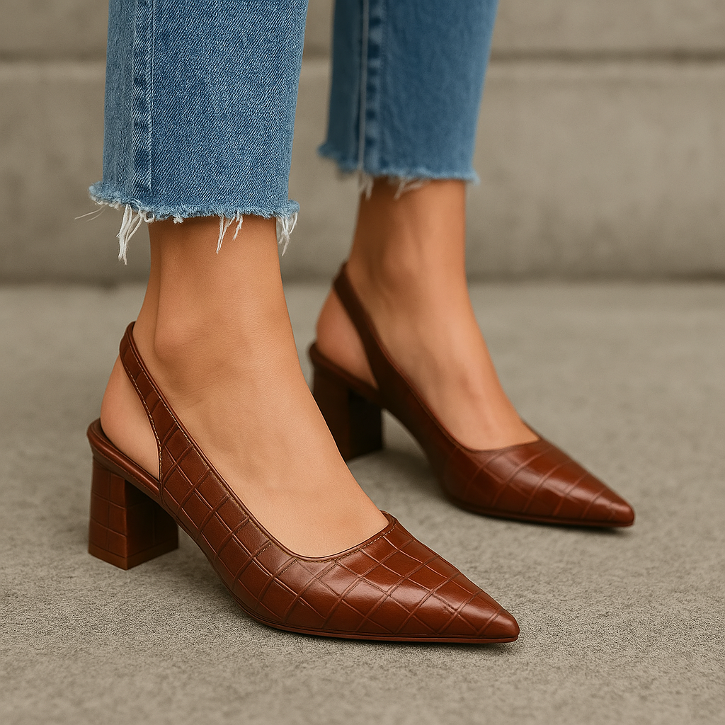 Lara Signature Pumps – Croco-Look mit Fußwohl-Garantie