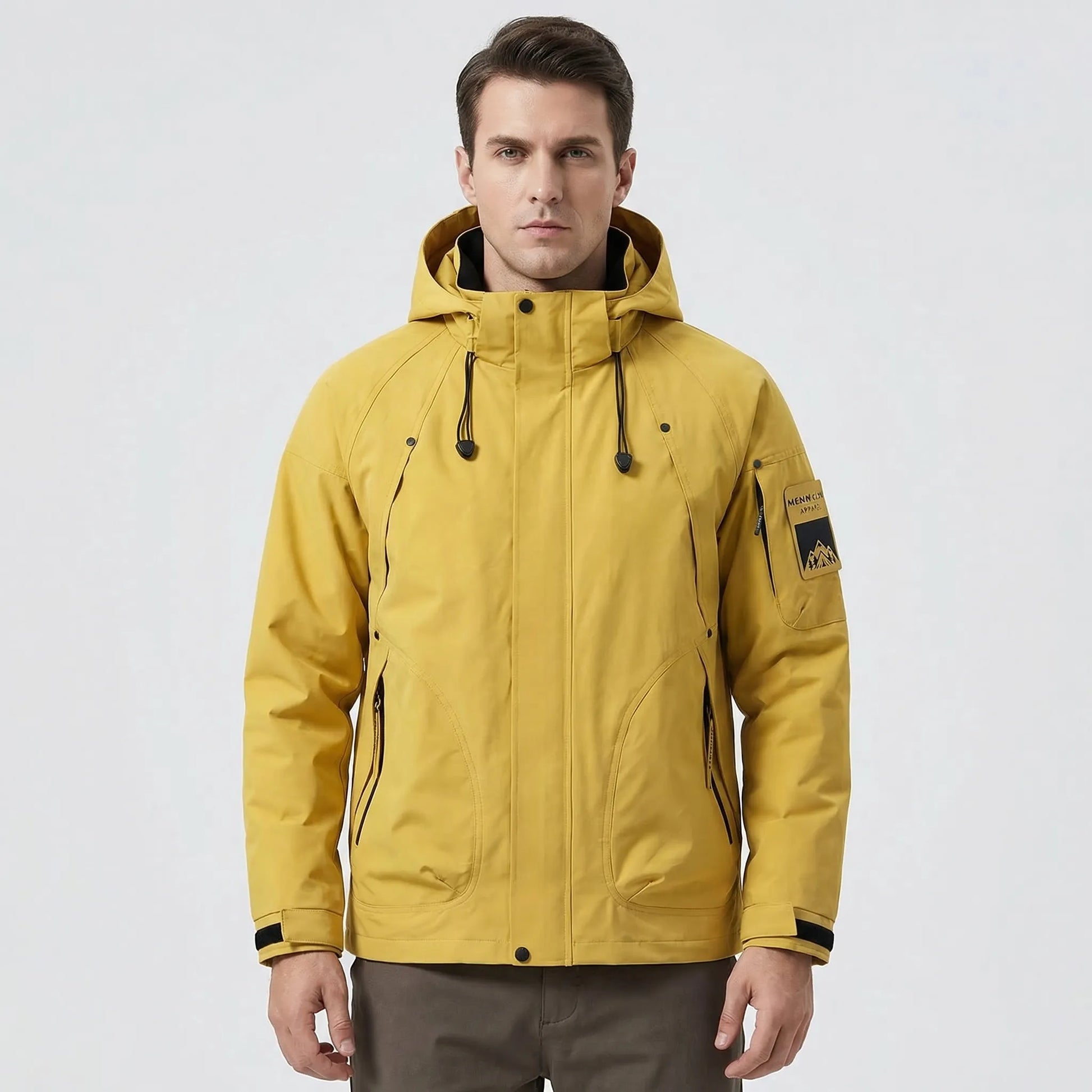Outdoor-Jacke Mit Kapuze Und Reißverschluss -  Ridgorn