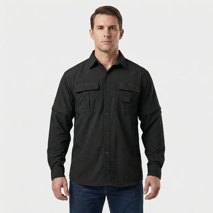 Outdoorshirt Met Afritsbare Mouwen - Brett