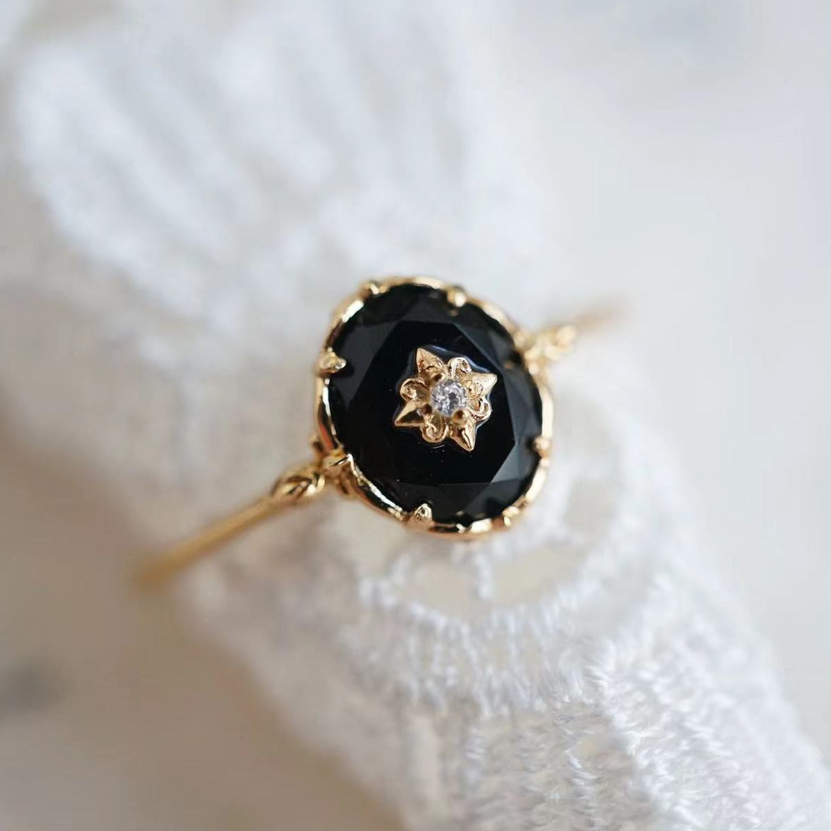Ovaler Achat-Ring - BlackGlamour 