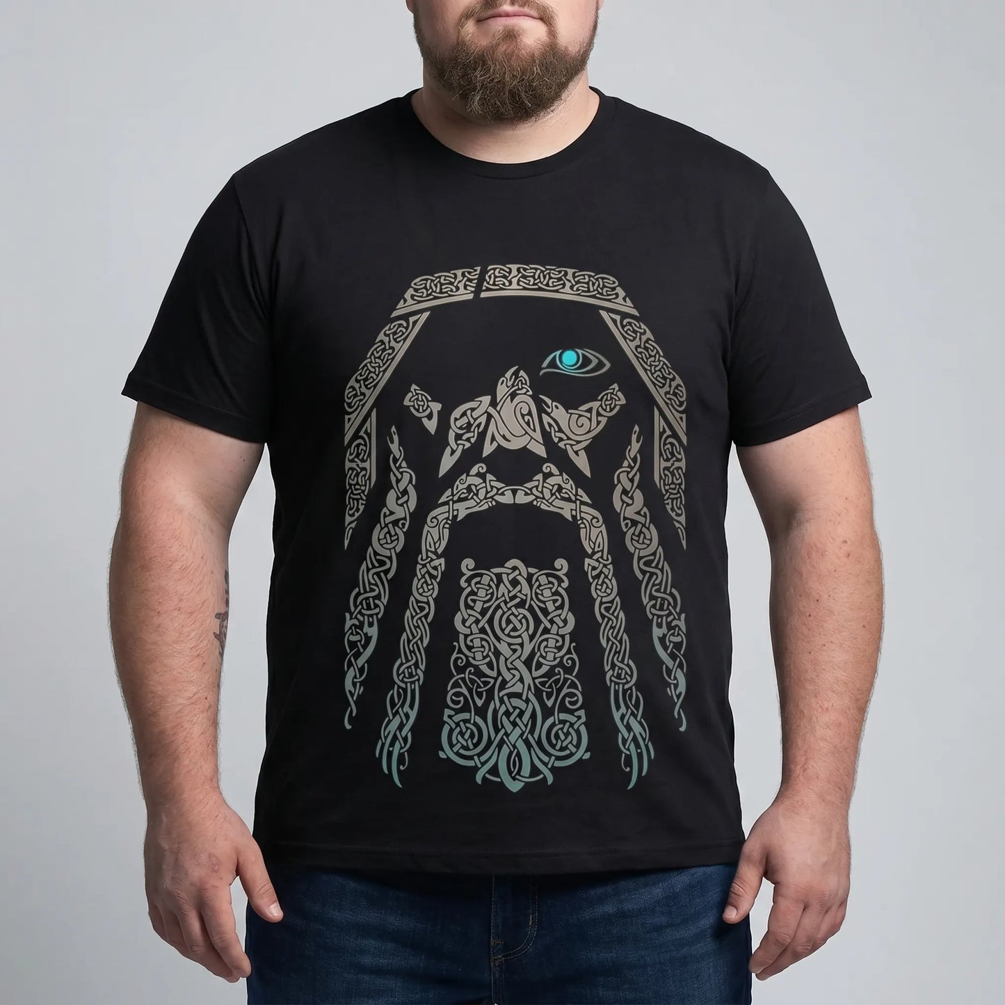 Oversize T-Shirt Mit Nordischem Print - Calvin