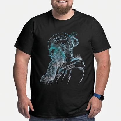 Oversize T-Shirt Mit Nordischem Print - Calvin