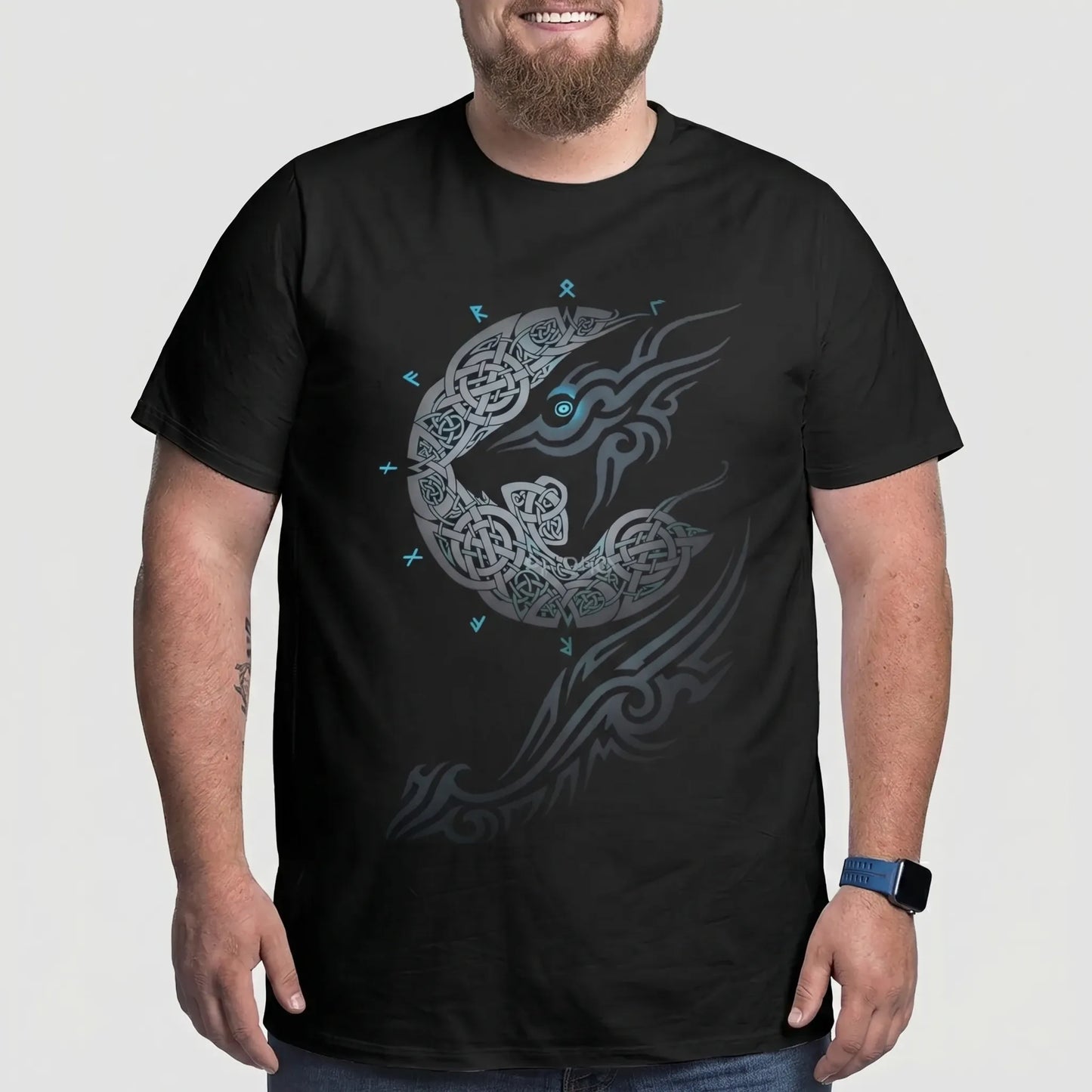 Oversize T-Shirt Mit Nordischem Print - Calvin