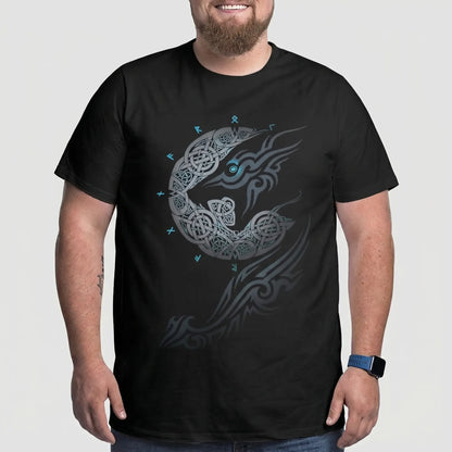 Oversize T-Shirt Mit Nordischem Print - Calvin
