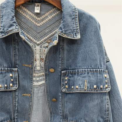 Oversized Denimjacke -  Theresa