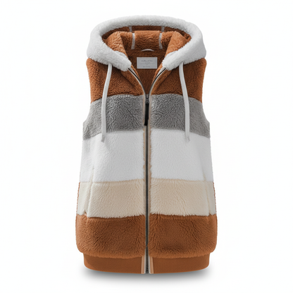 Oversized Fleece-Weste -  Julia